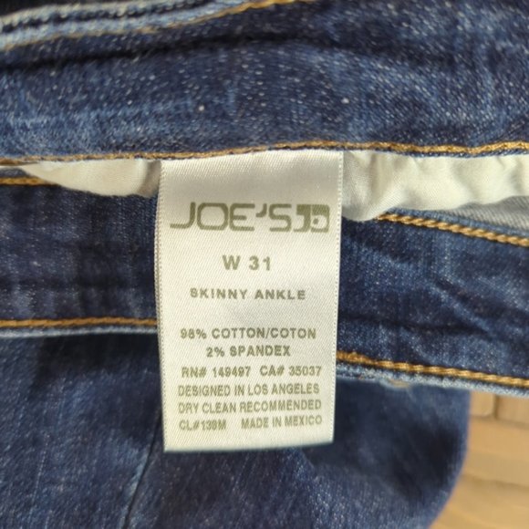 Joe’s Jeans Distressed Ripped Knee Aveline Skinny Ankle Jeans 31W - Picture 11 of 12
